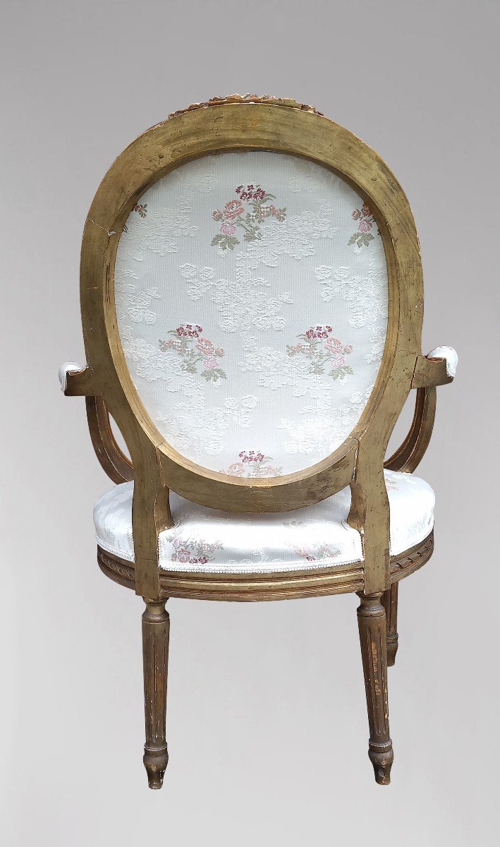 Pair Of Louis XVI Style Armchairs -photo-3