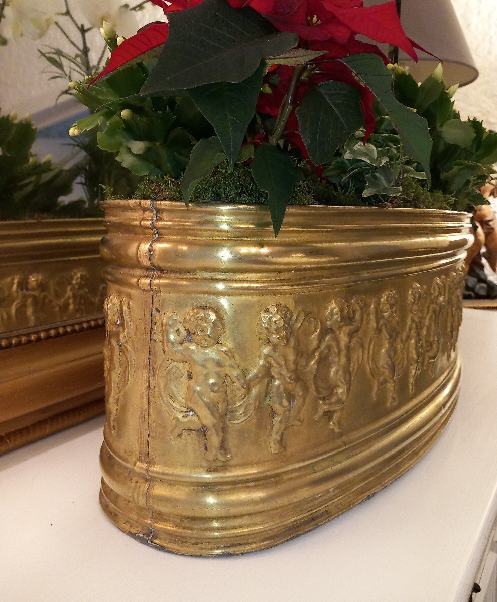 Large Copper Love Garland Planter-photo-4