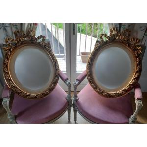 Pair Of Large Louis XVI Style Photo Frames Or Framing