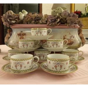 Louis XVI Style Porcelain Tea Set 