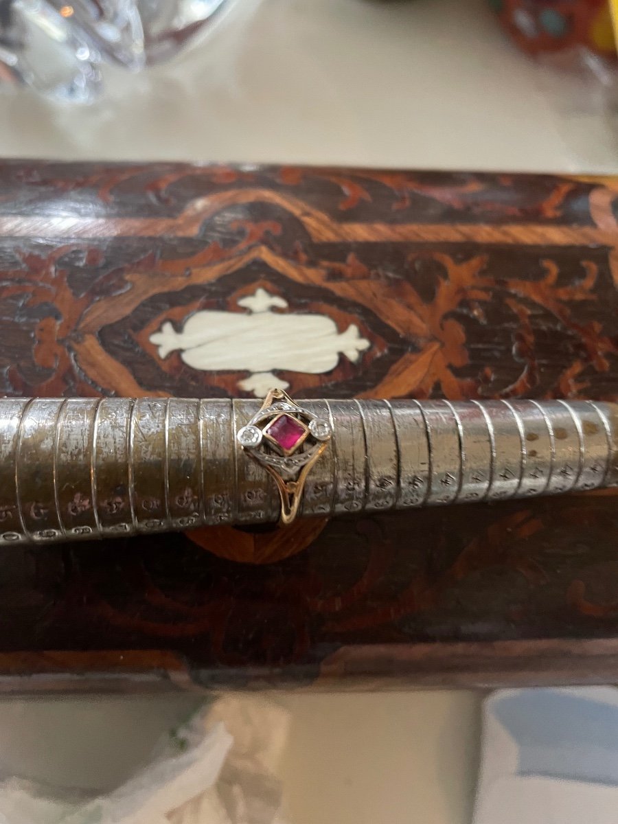 Ruby Gold Ring-photo-2