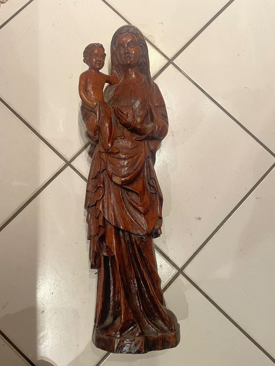 Virgin And Child Solid Wood-photo-2