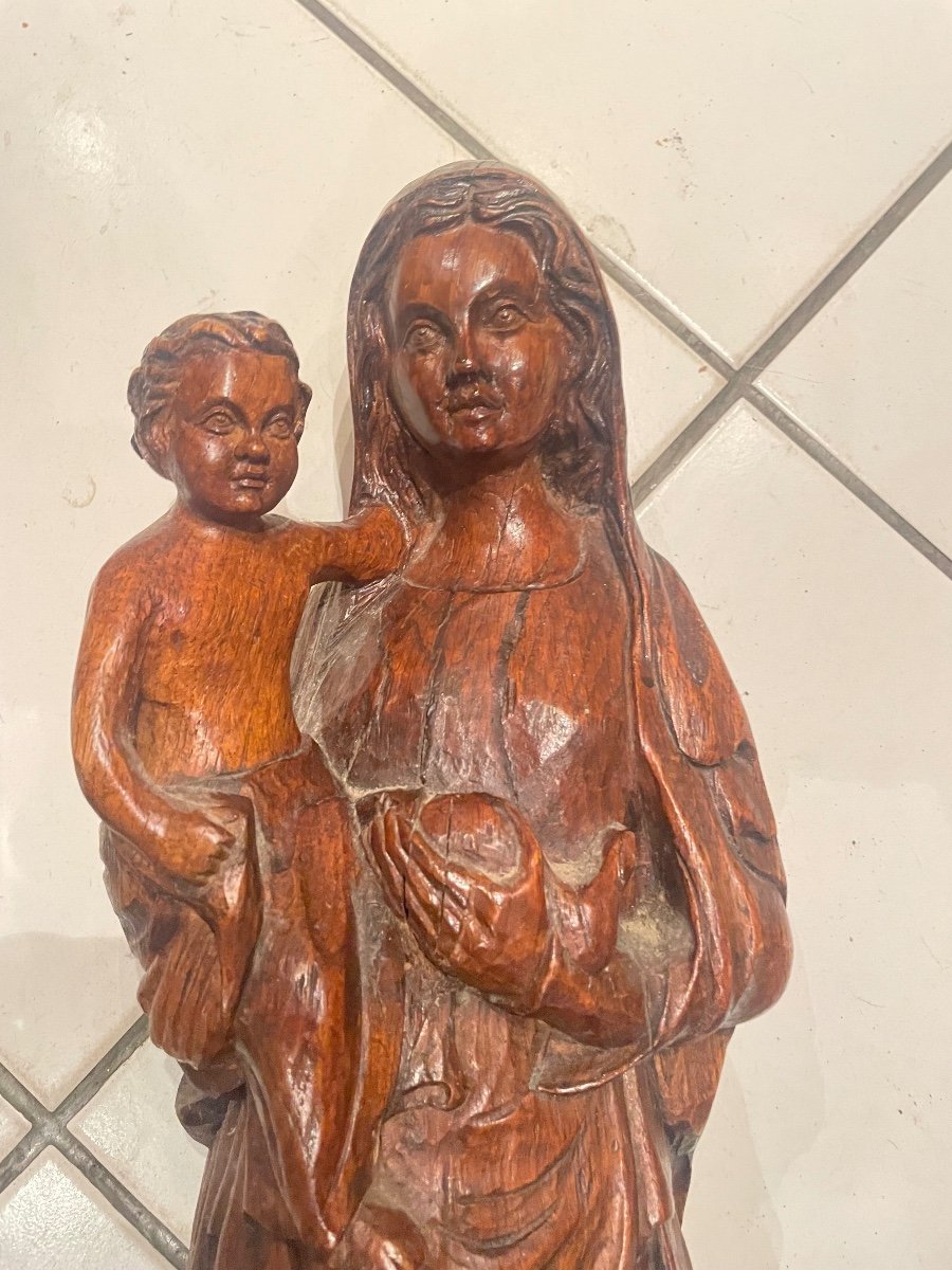 Virgin And Child Solid Wood-photo-3