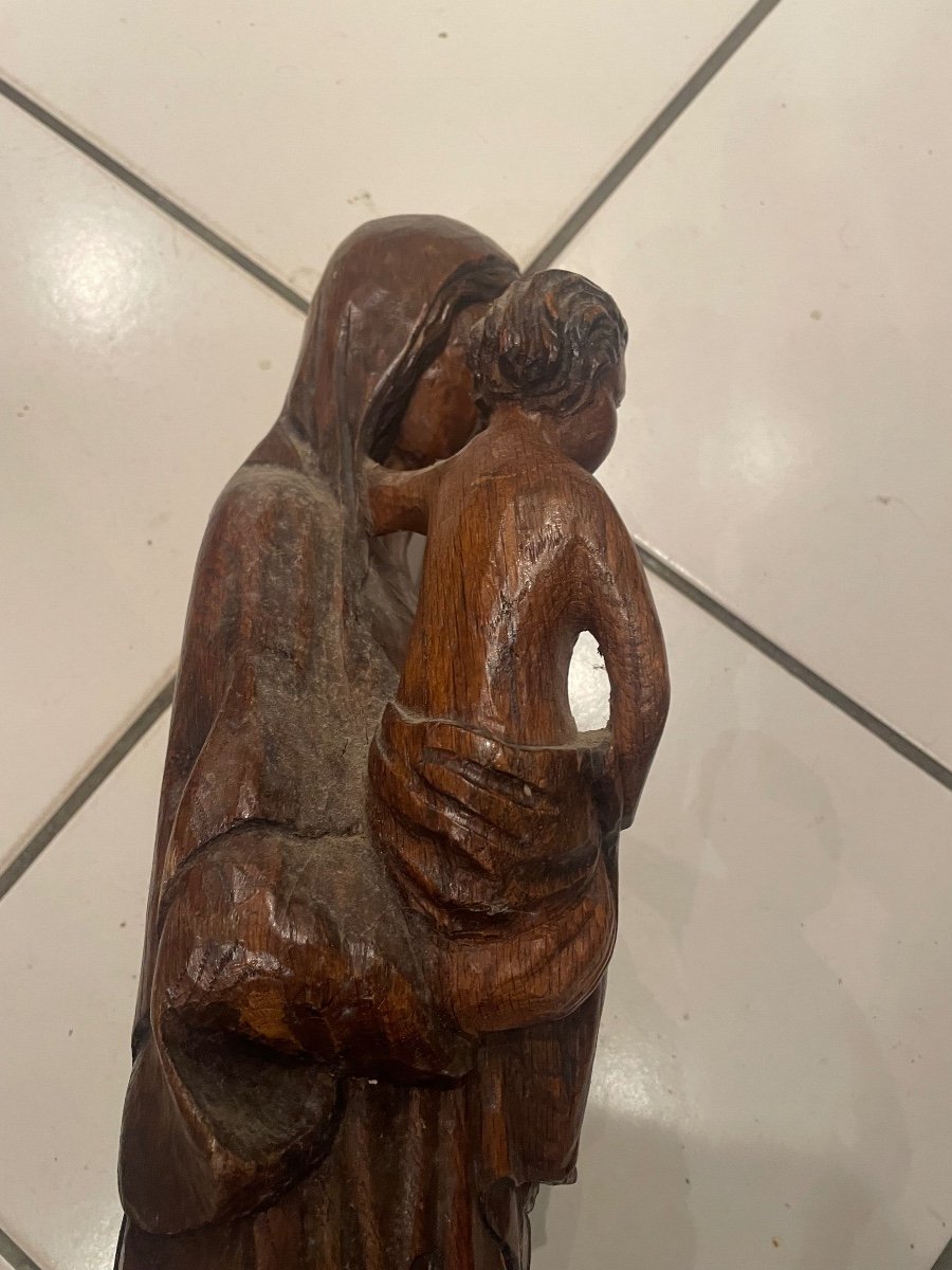 Virgin And Child Solid Wood-photo-4