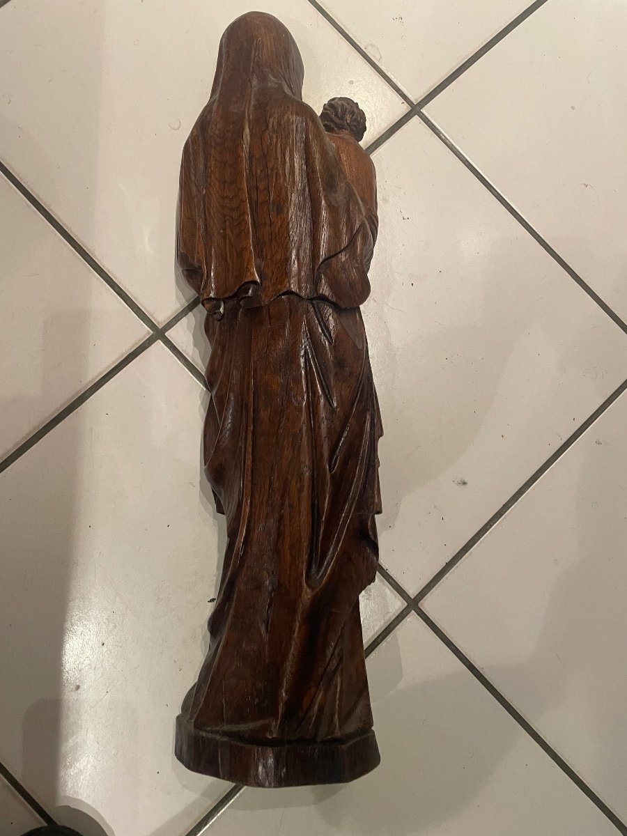 Virgin And Child Solid Wood-photo-5