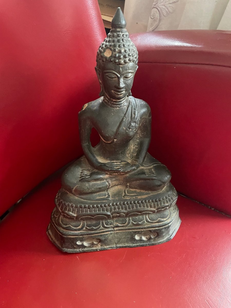 Buddha Bronze XVIII Eme-photo-4