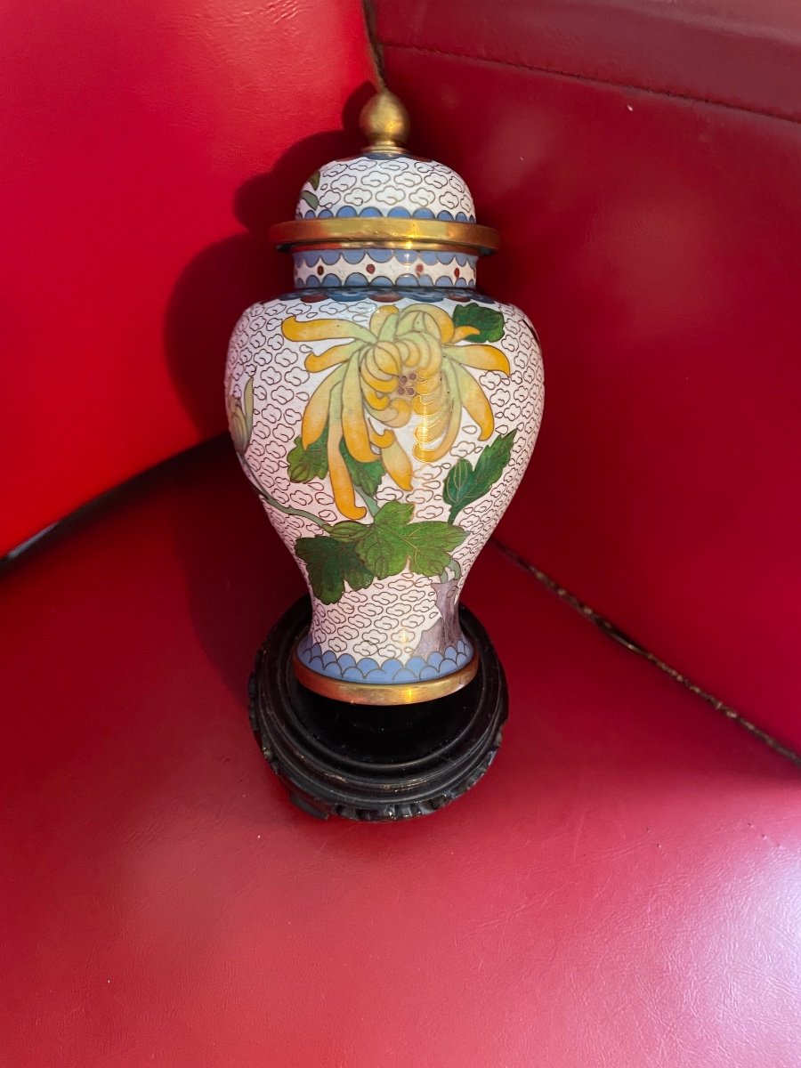 Small Asian Cloisonne Pot