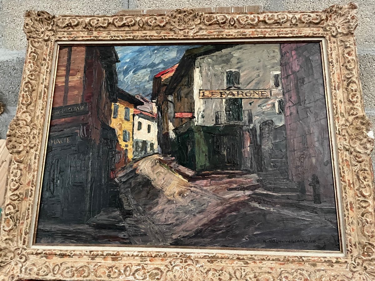 Alley In A Village By Maurice Bach Weiman-photo-6