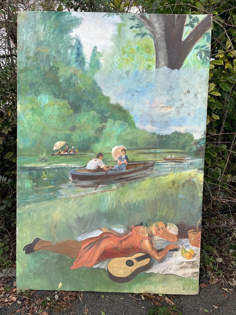 Large Picnic Painting 