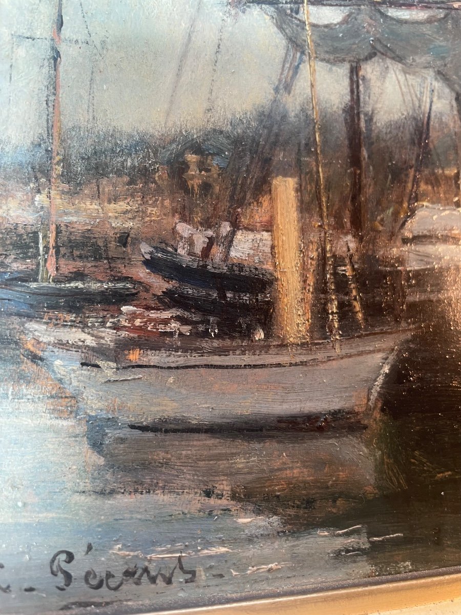 Port And Boats By Charles Pecrus -photo-3