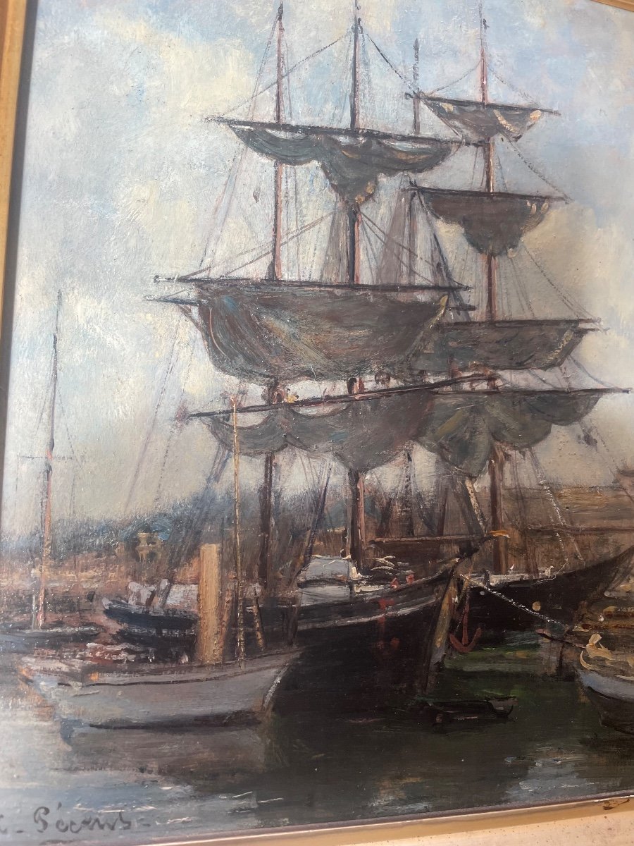 Port And Boats By Charles Pecrus -photo-7