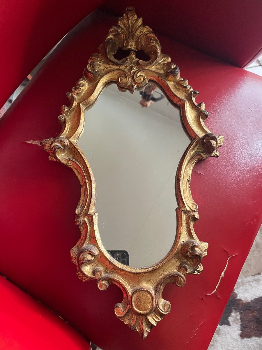 Small Rocaille Bedroom Mirror -photo-3