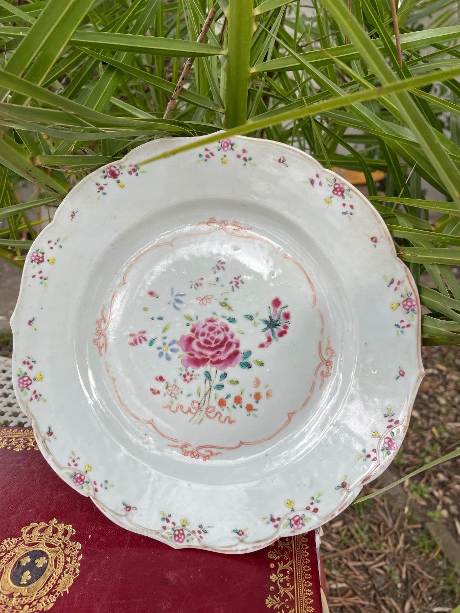 Assiette Porcelaine XVIII Eme Compagnie Des Indes -photo-3