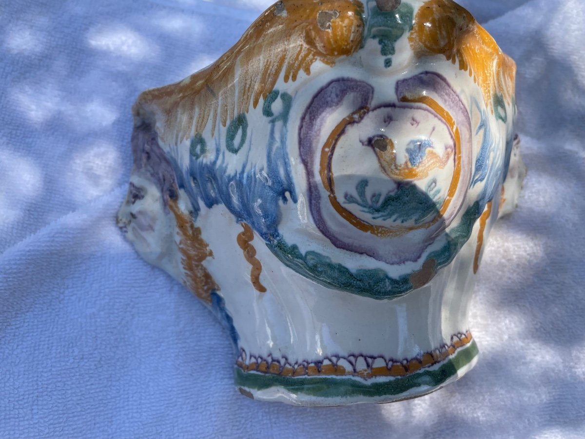 18th Century Faience Flowerpot -photo-5