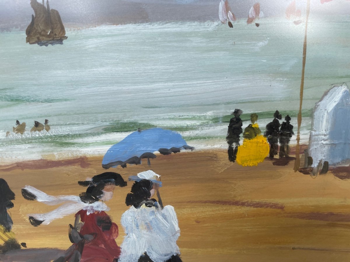 Crinolines In Deauville By Gaston Cormiere -photo-5