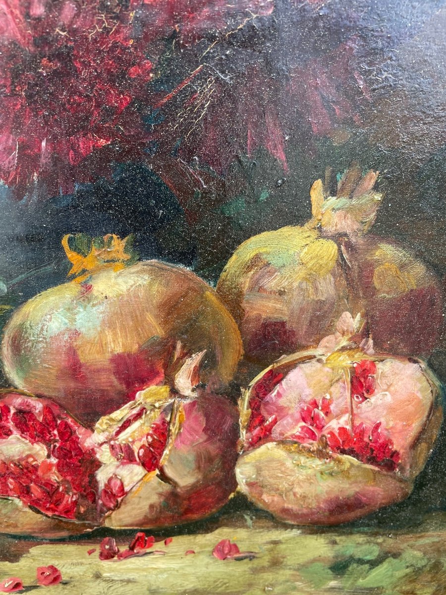 Flowers And Pomegranates By Henri Cauchois -photo-8