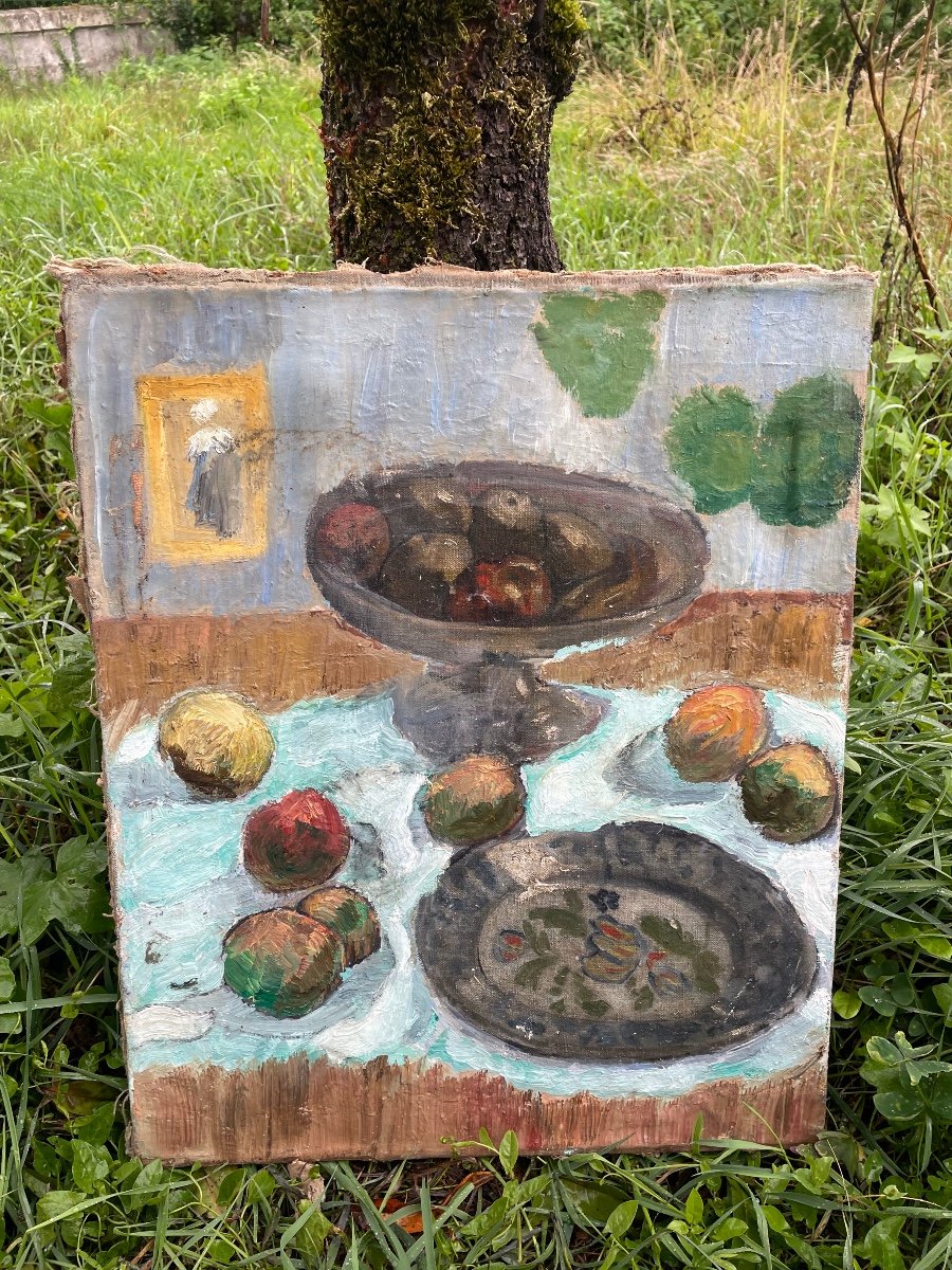 Assiette Et Fruits Ecole De Pont Aven -photo-4