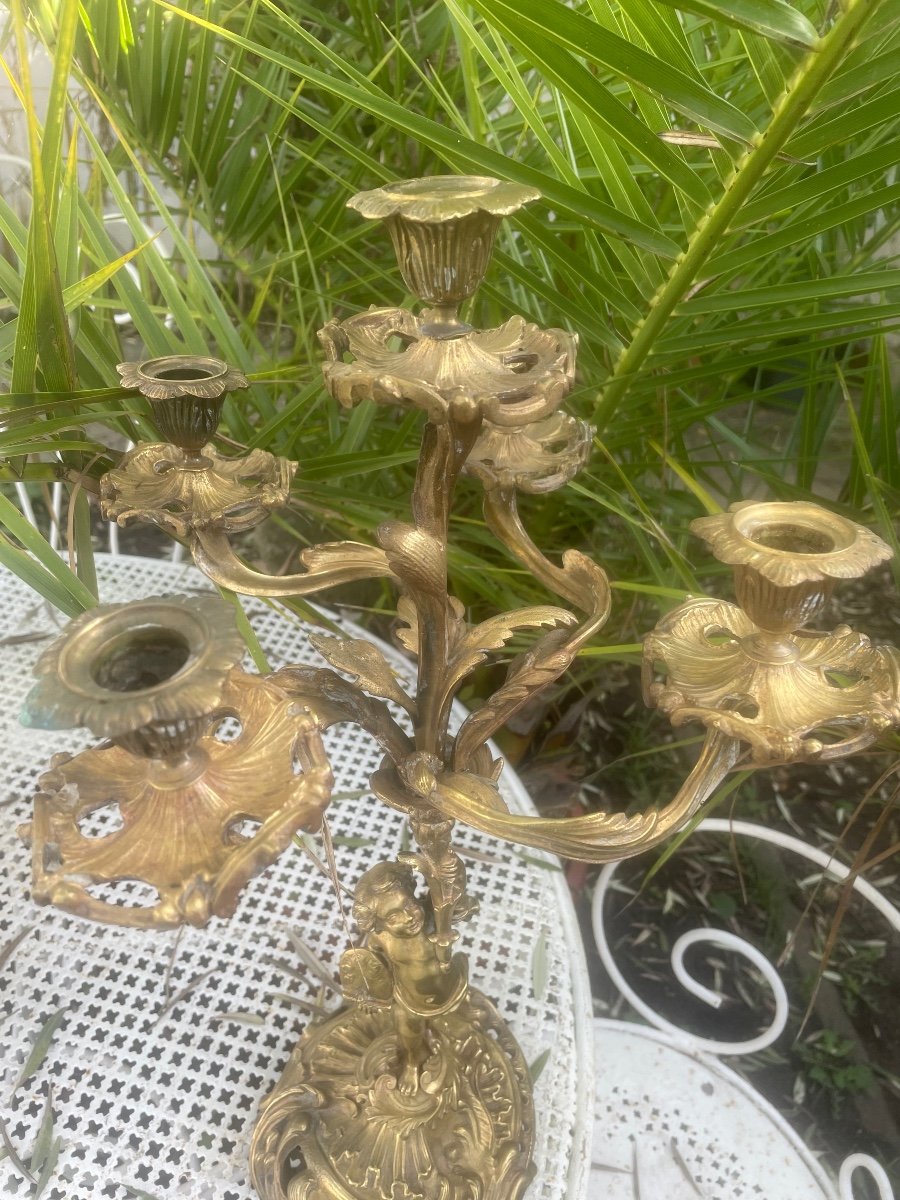 Gilded Bronze Candelabra -photo-5