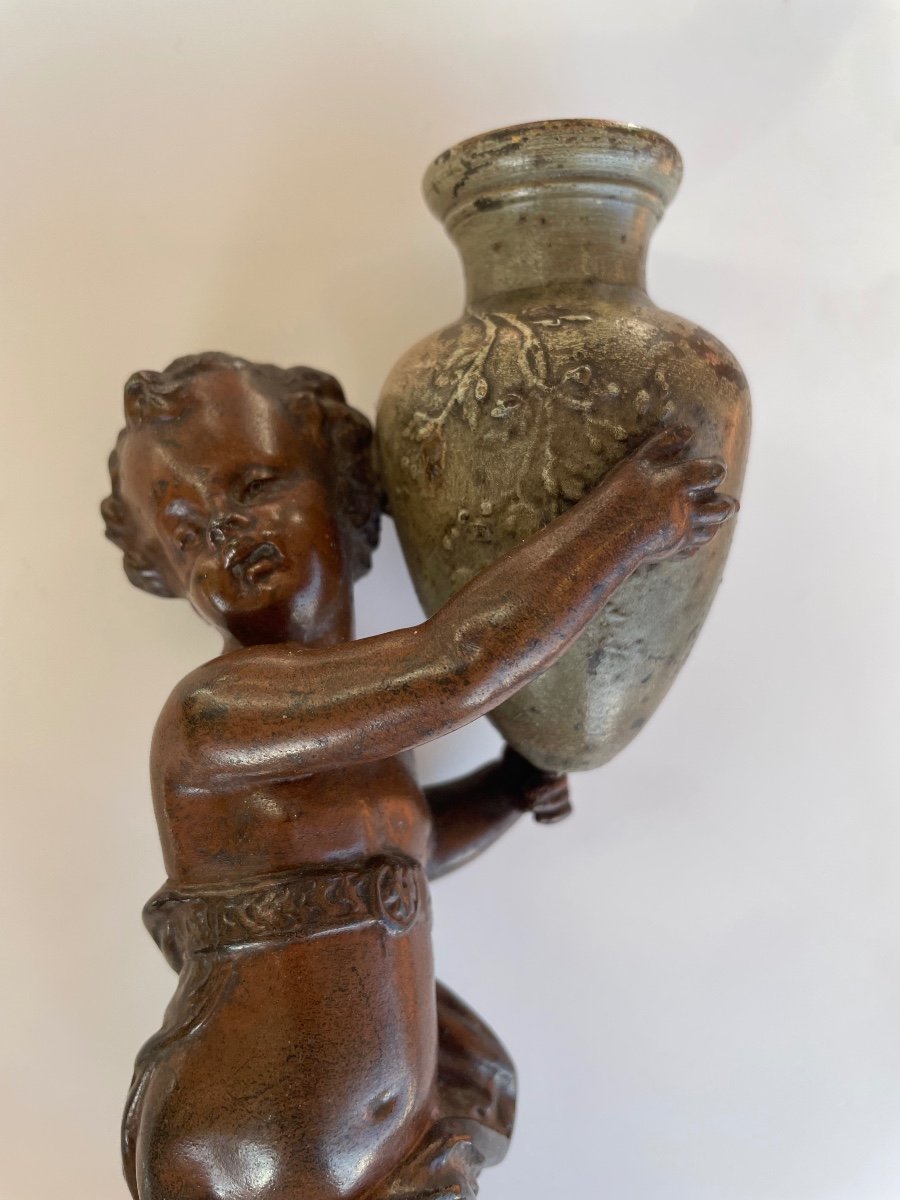 Pair Of Cherubs With Jugs-photo-2