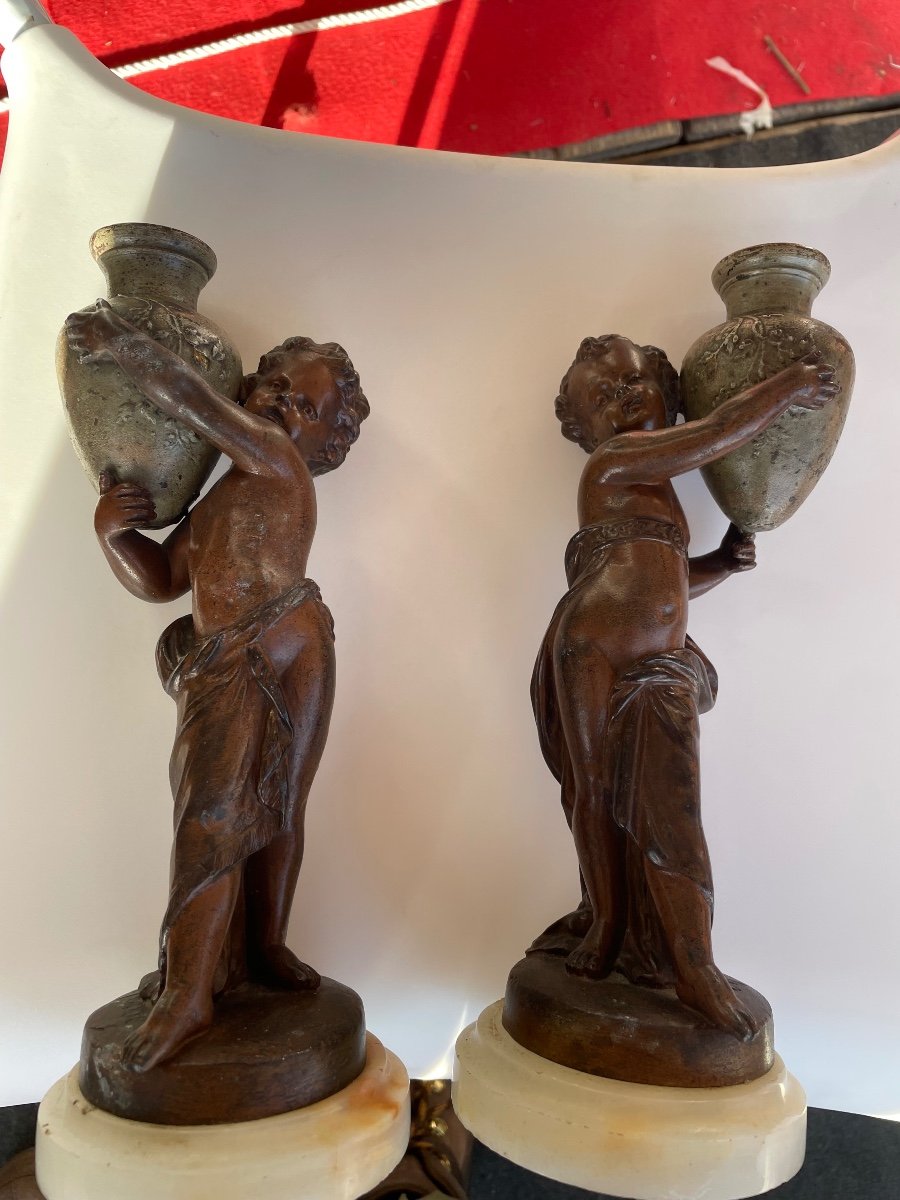 Pair Of Cherubs With Jugs-photo-4