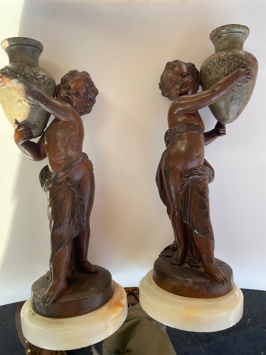 Pair Of Cherubs With Jugs-photo-5