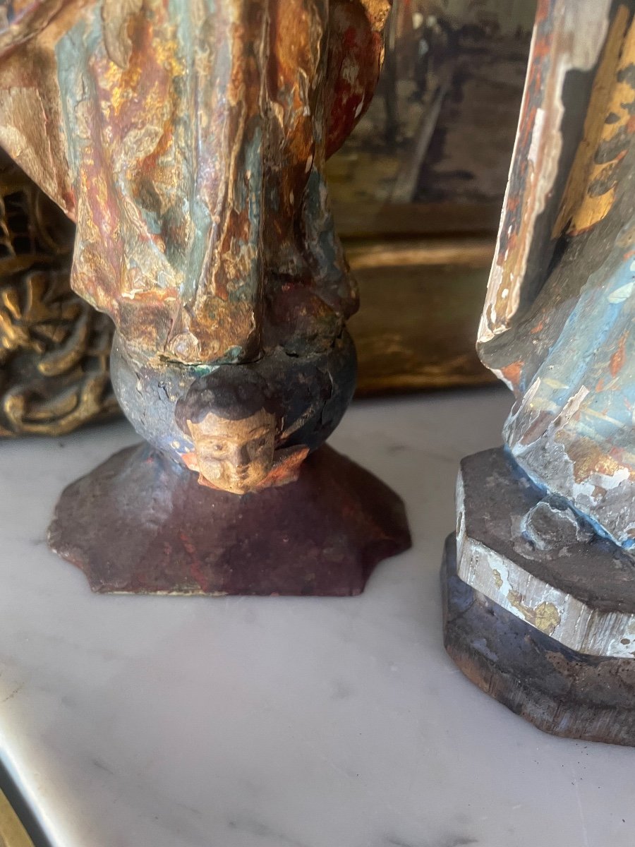 Pair Of 18th Century Religious Statuary -photo-4