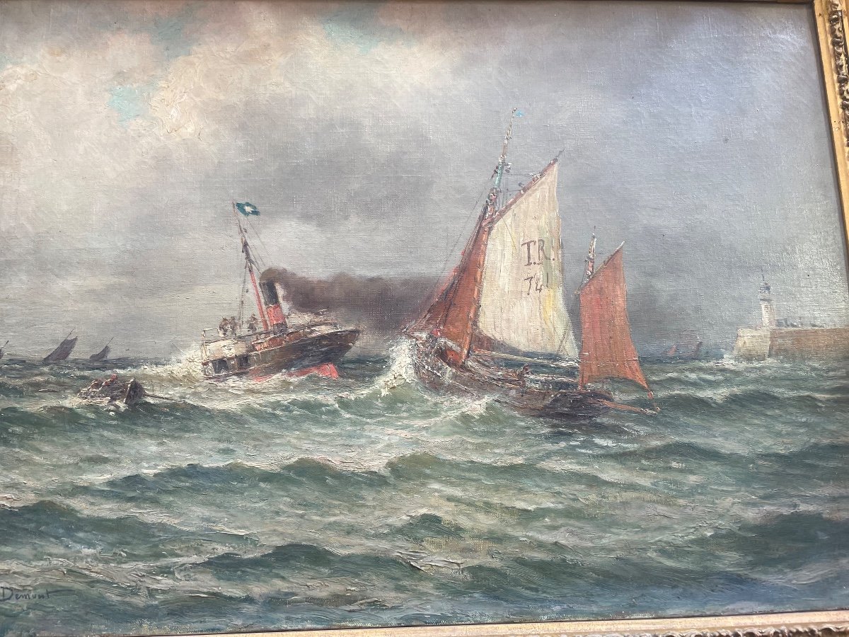 Boats In Rough Seas -photo-4