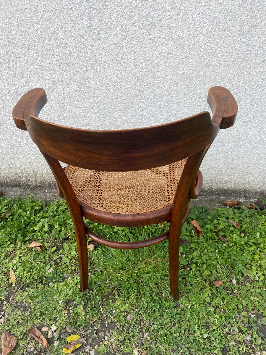 Fauteuil Bistrot En Bois Courbé De Josep Hofmann -photo-4