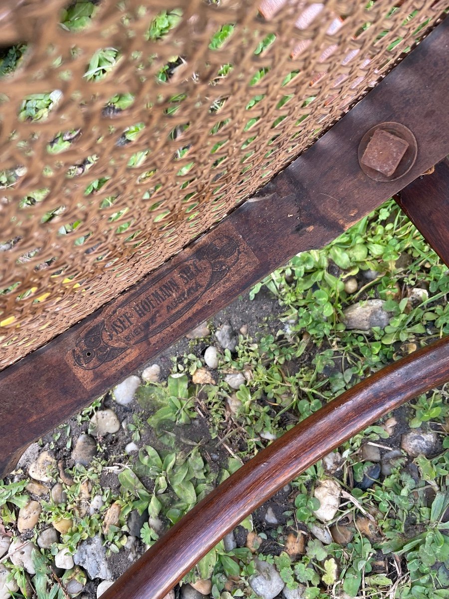 Fauteuil Bistrot En Bois Courbé De Josep Hofmann -photo-6