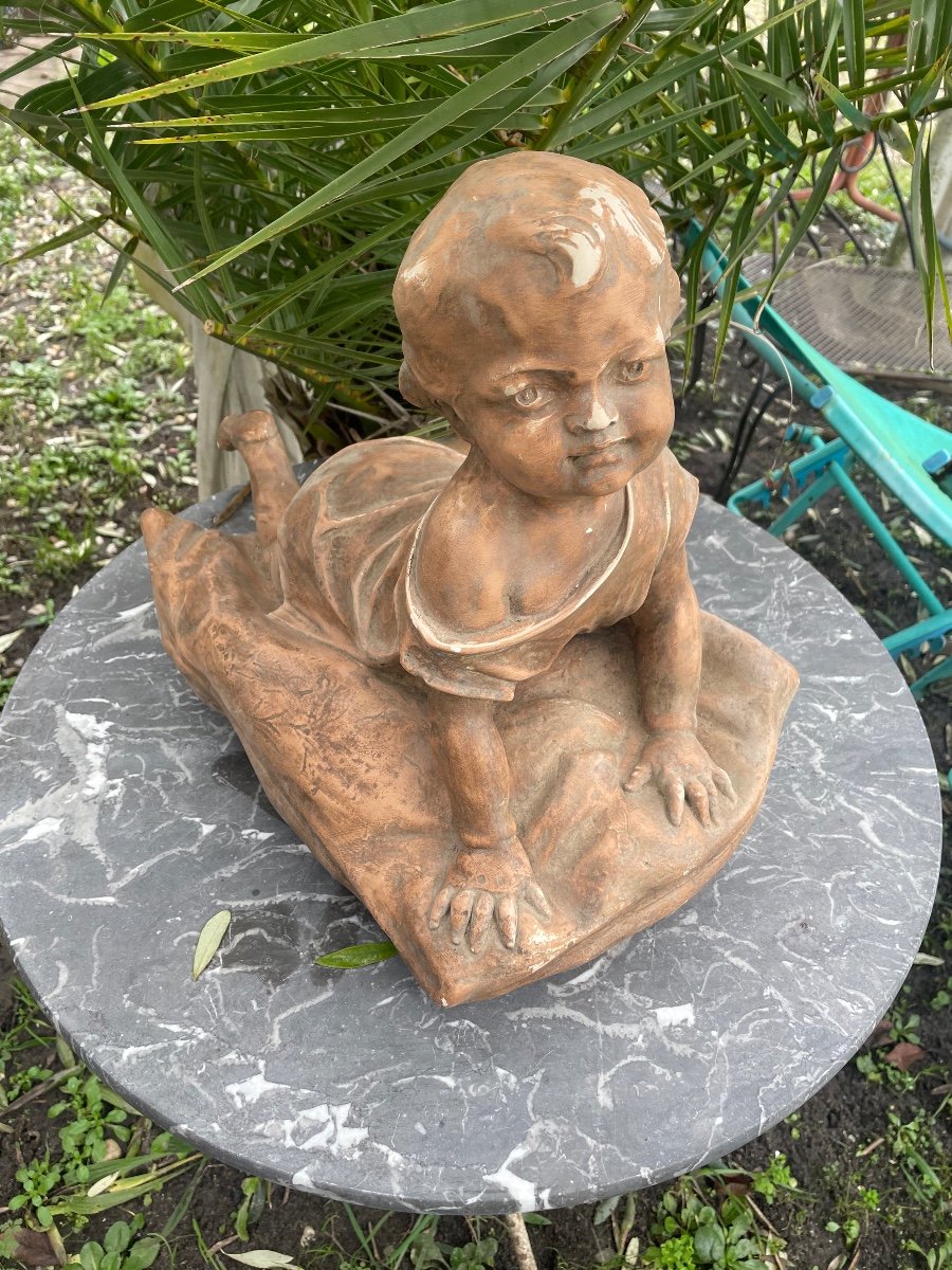 Stomach-lifting Child Sculpture -photo-6