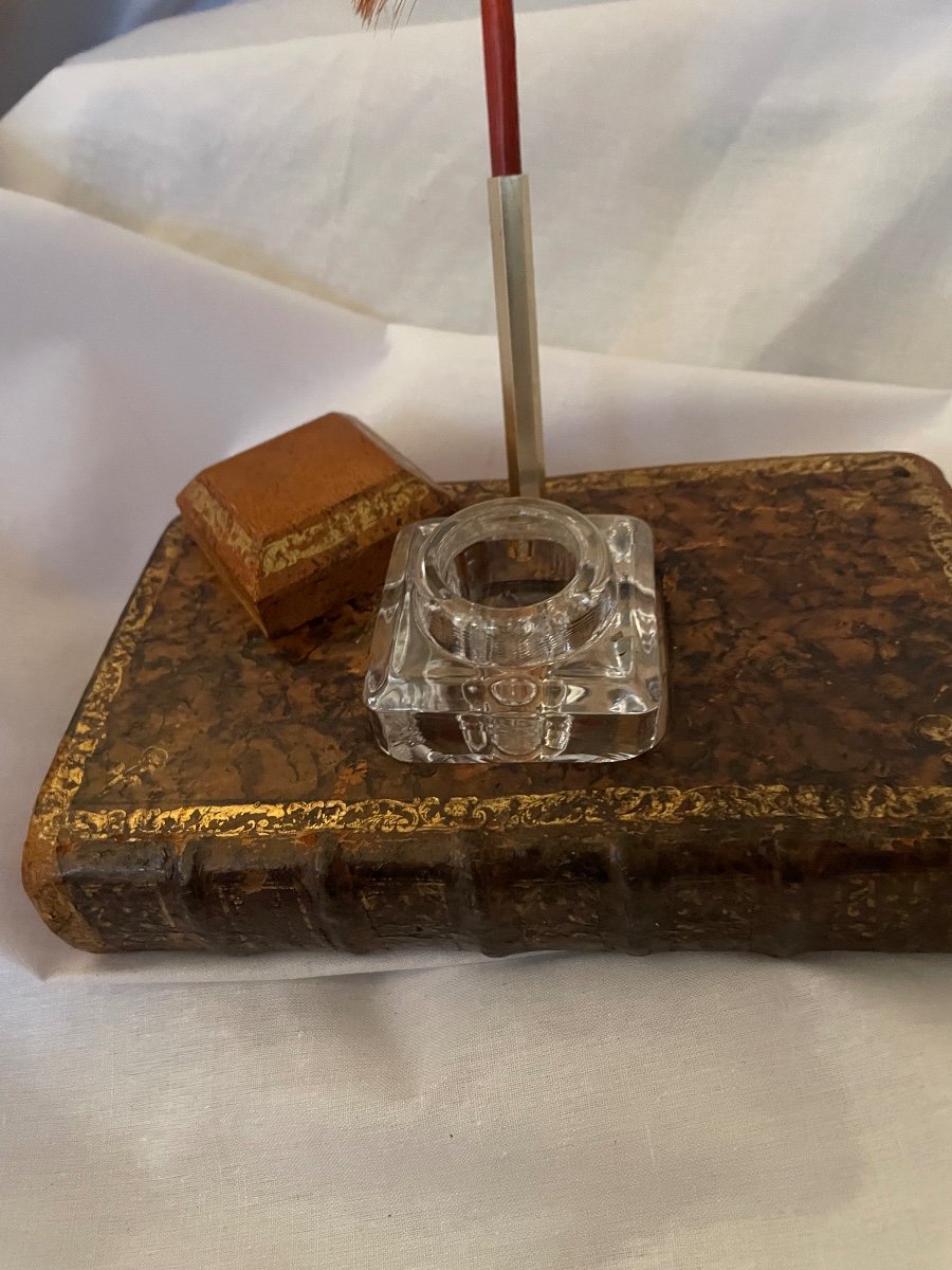 Crystal Inkwell Leather Book 