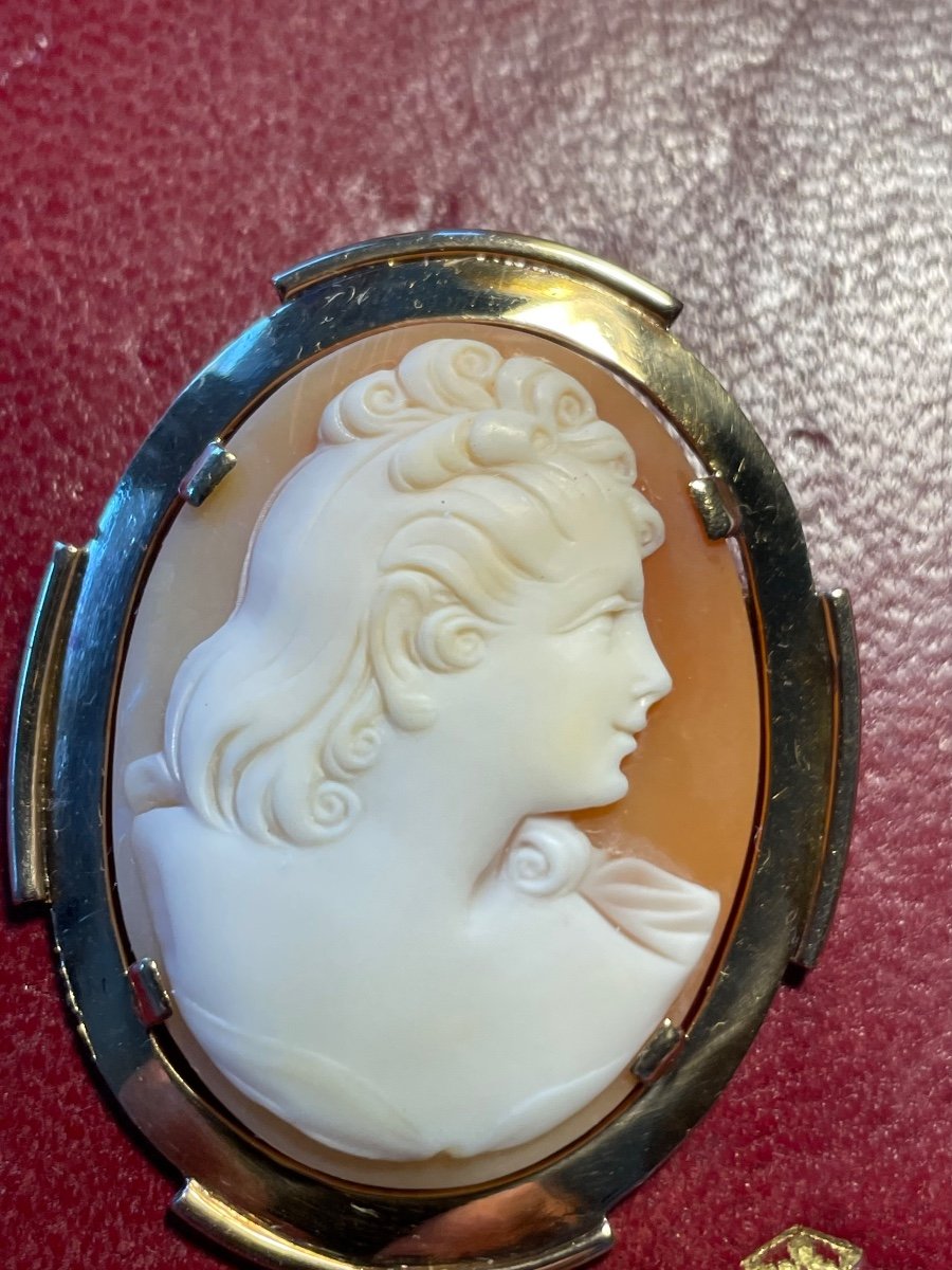 Gold Cameo Brooch -photo-2