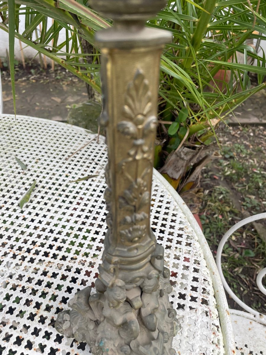 Pair Of Bronze Candelabra -photo-4