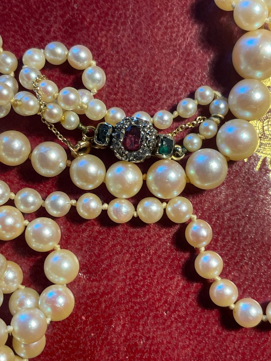 19th Century Pearl Necklace -photo-2