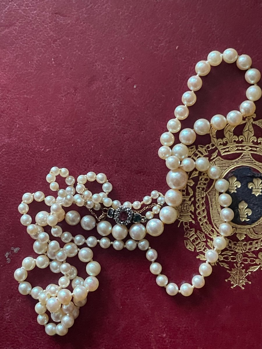 19th Century Pearl Necklace -photo-3