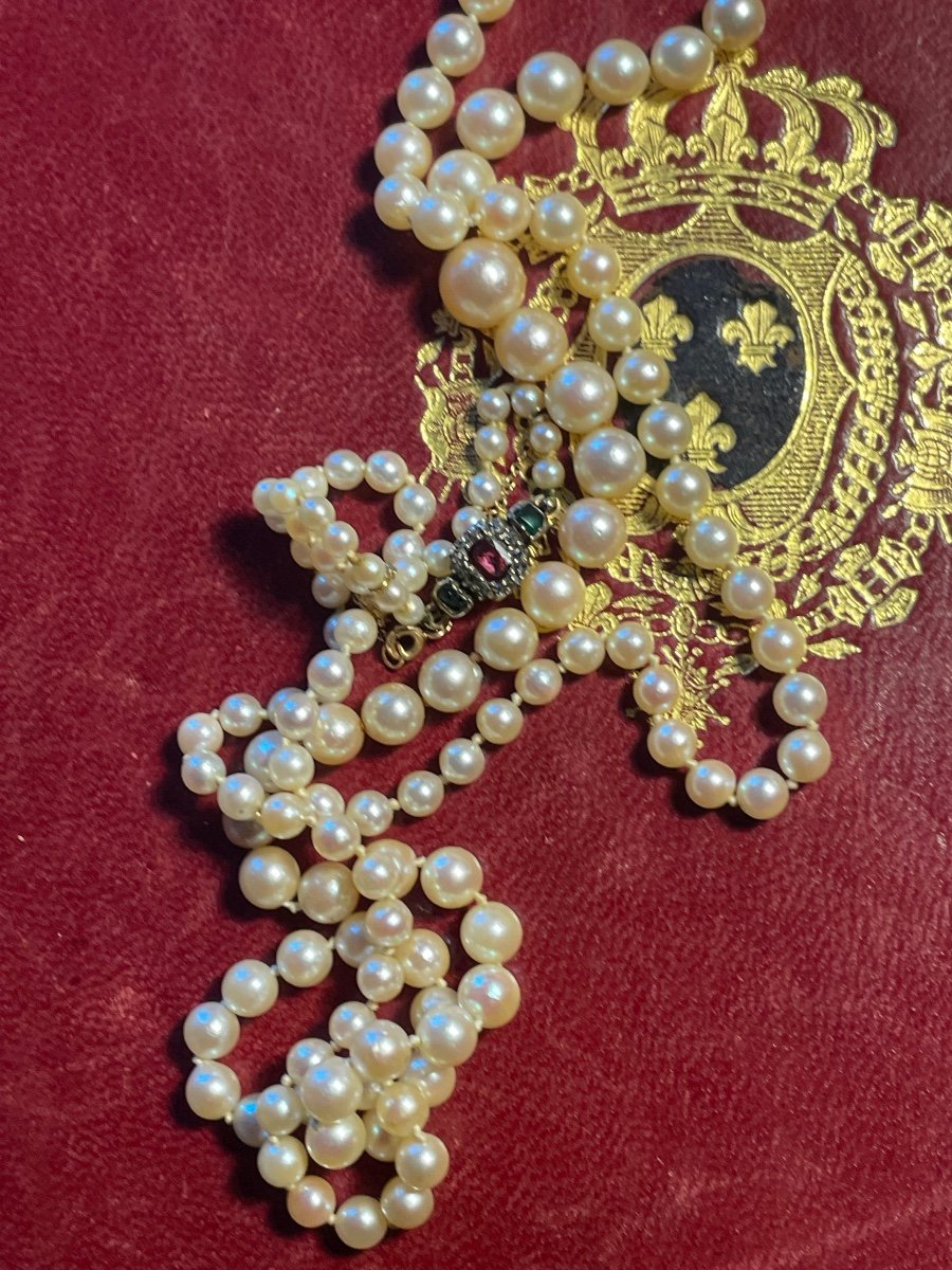 19th Century Pearl Necklace -photo-4