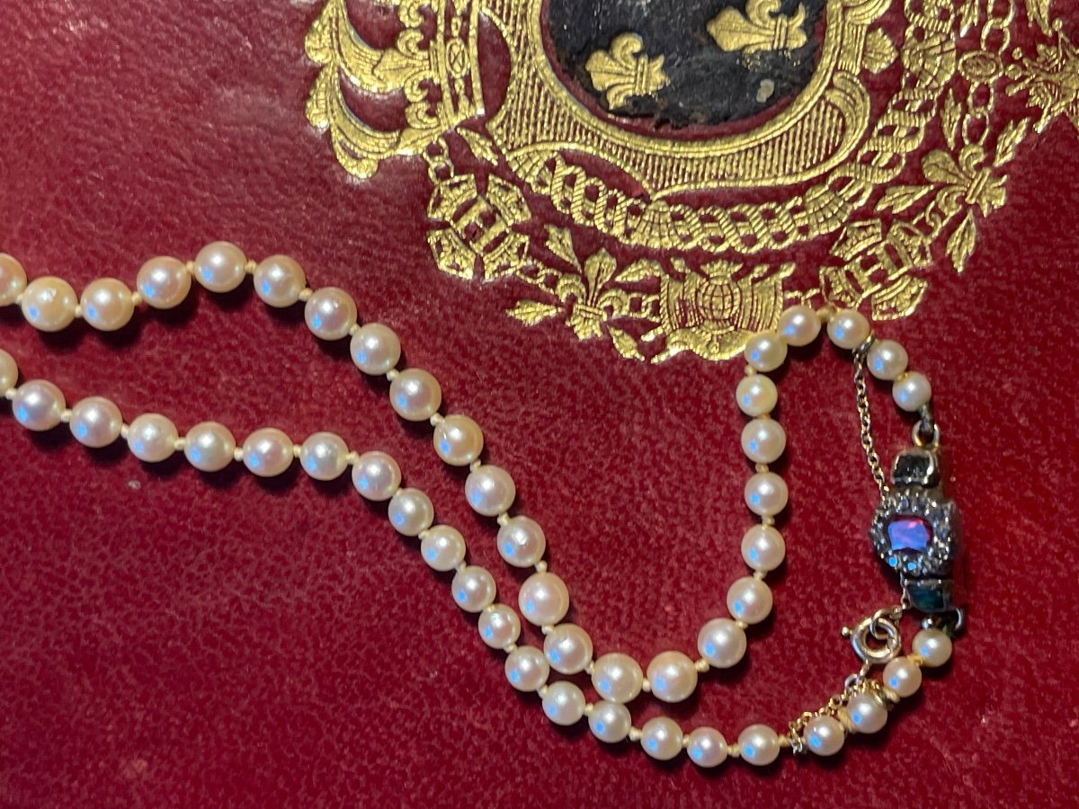 19th Century Pearl Necklace -photo-2