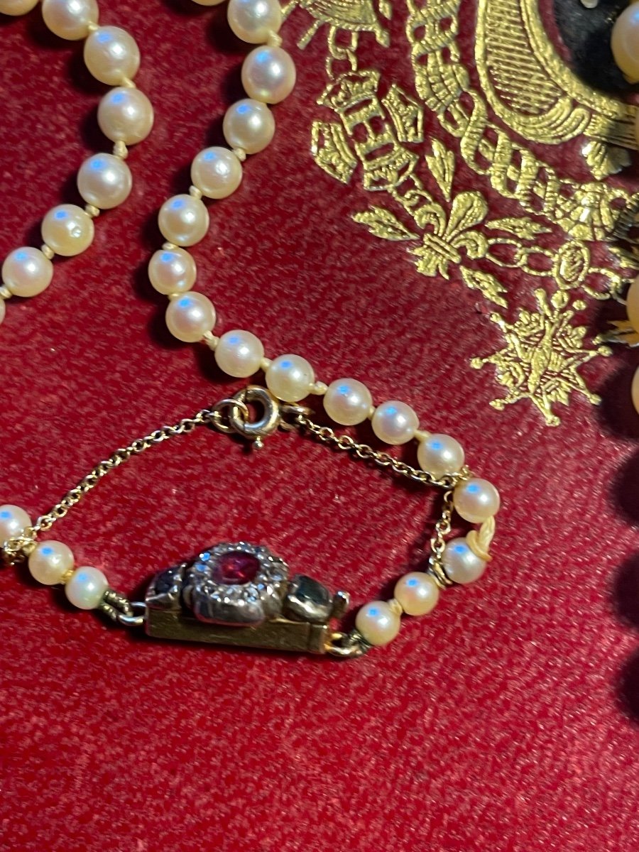 19th Century Pearl Necklace -photo-5