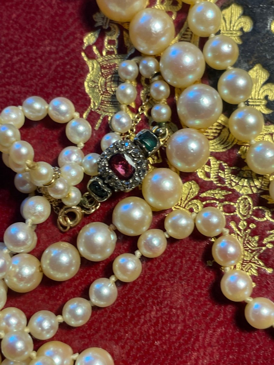 19th Century Pearl Necklace 