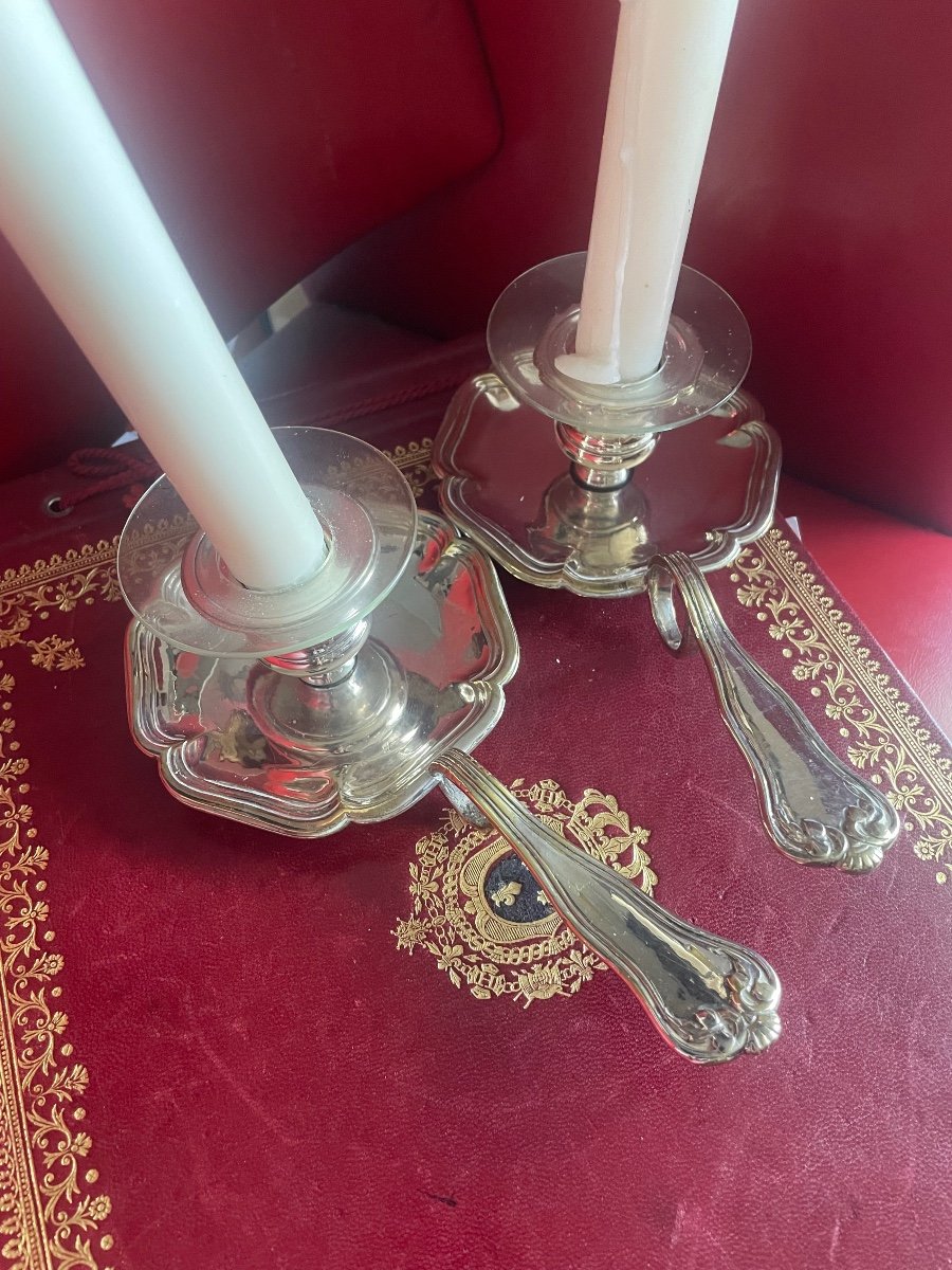 Pair Of Hand Candlesticks 