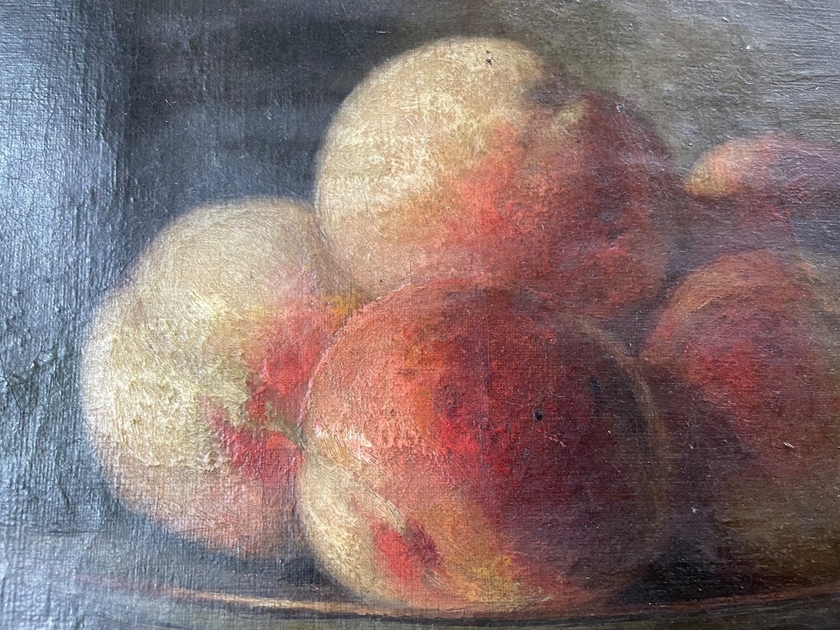 Still Life With Peaches By Lelong -photo-2