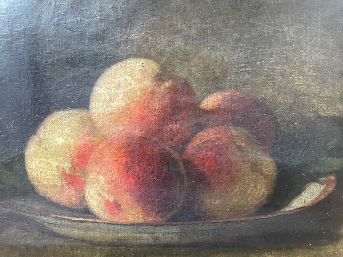 Still Life With Peaches By Lelong -photo-8