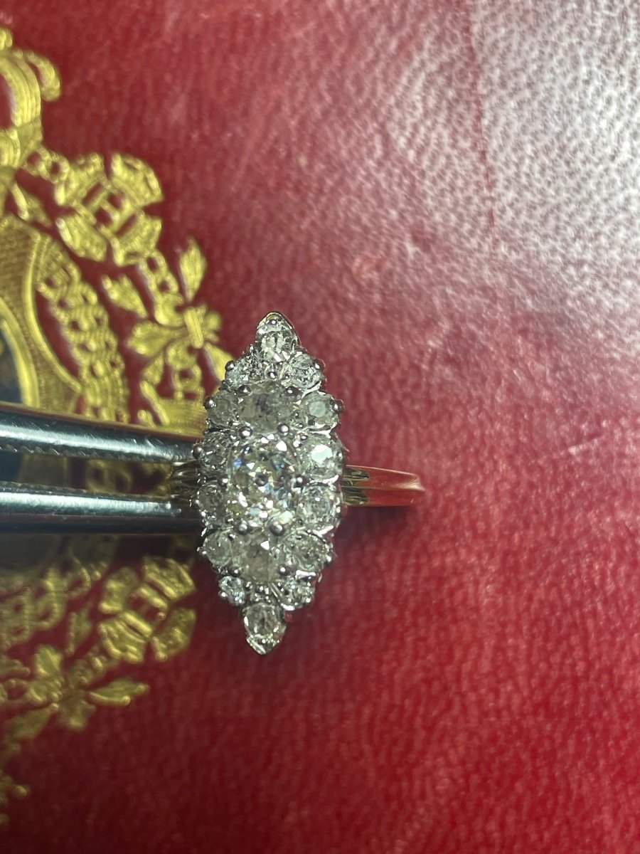 Bague Marquise Diamants -photo-2