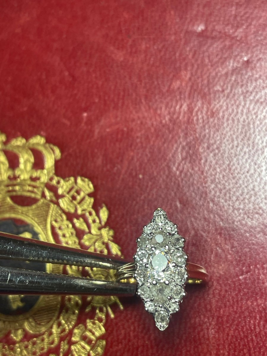 Bague Marquise Diamants -photo-3