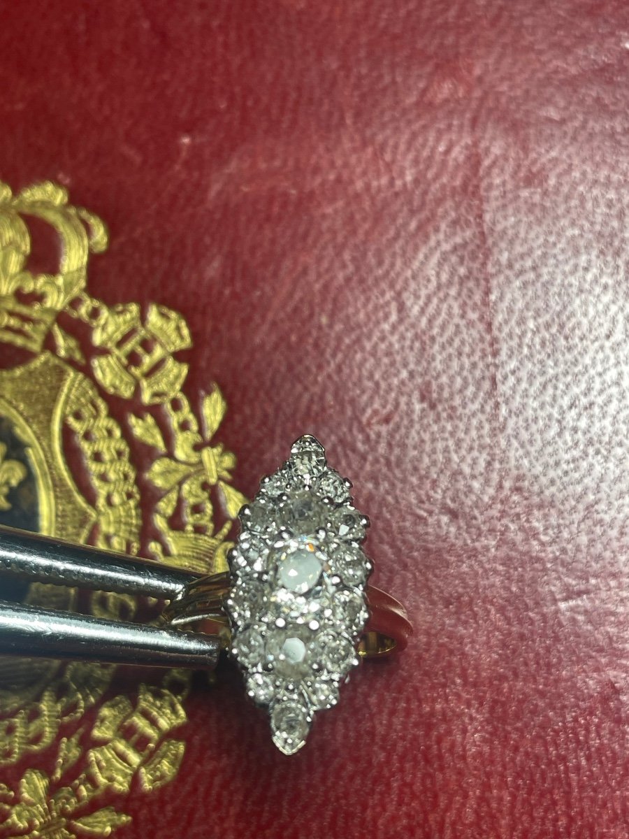 Bague Marquise Diamants -photo-2