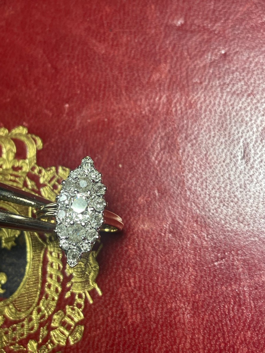 Bague Marquise Diamants -photo-3