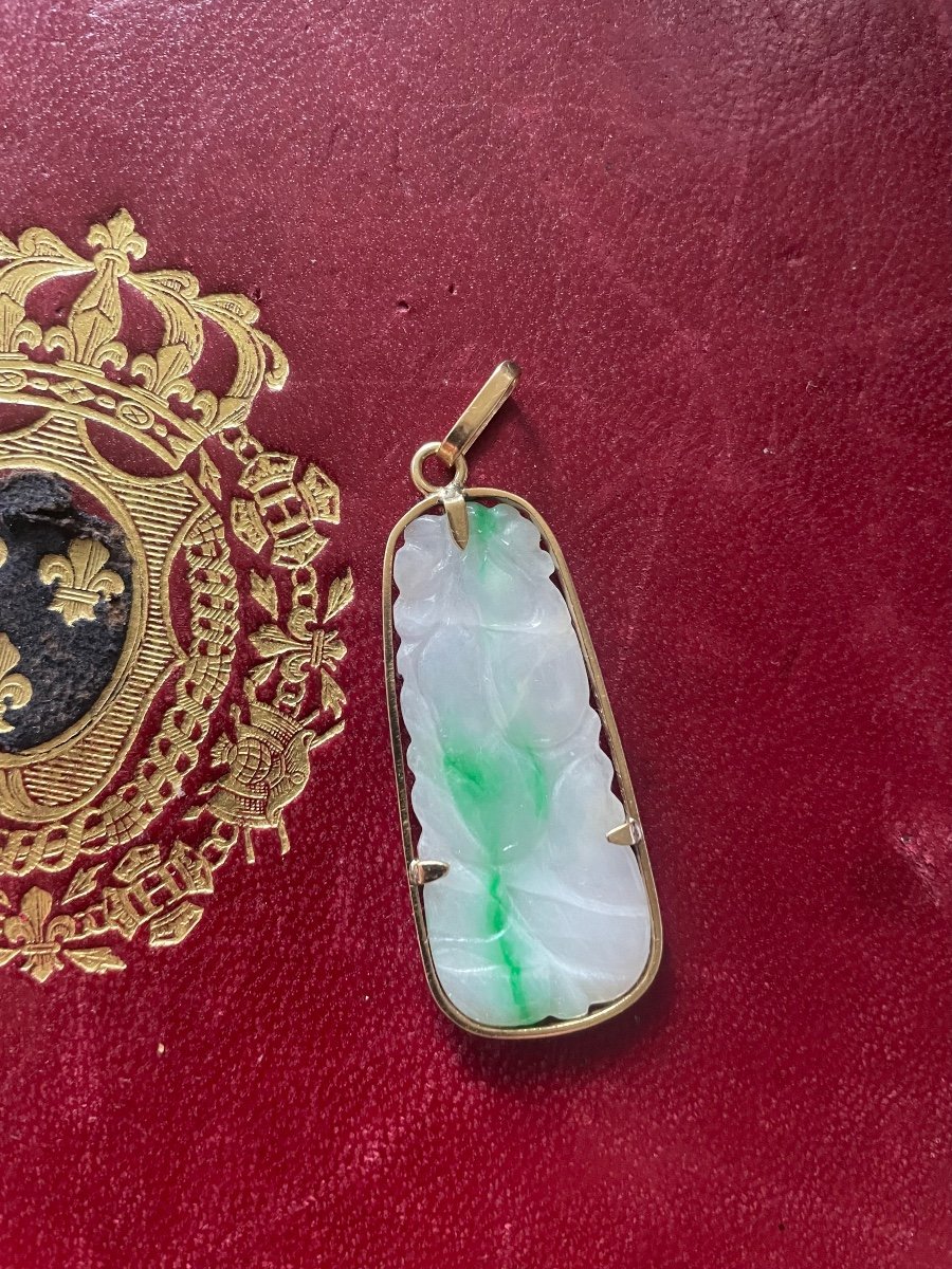 Pendentif Or Et Jade -photo-4