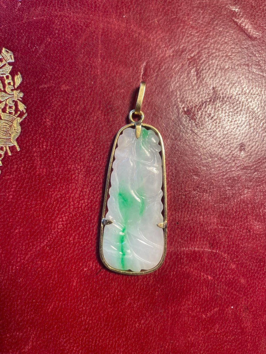 Pendentif Or Et Jade -photo-6