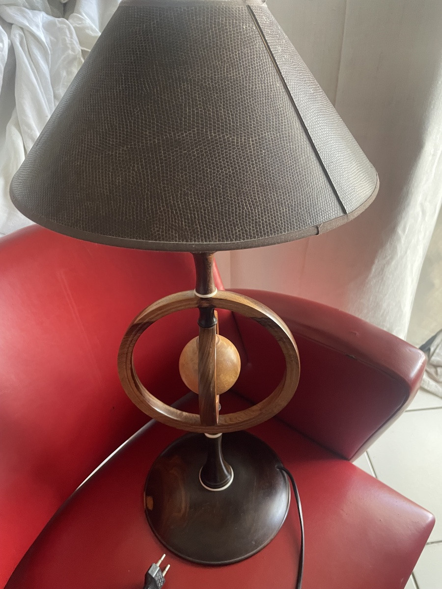 Rosewood And Bone Lamp -photo-3