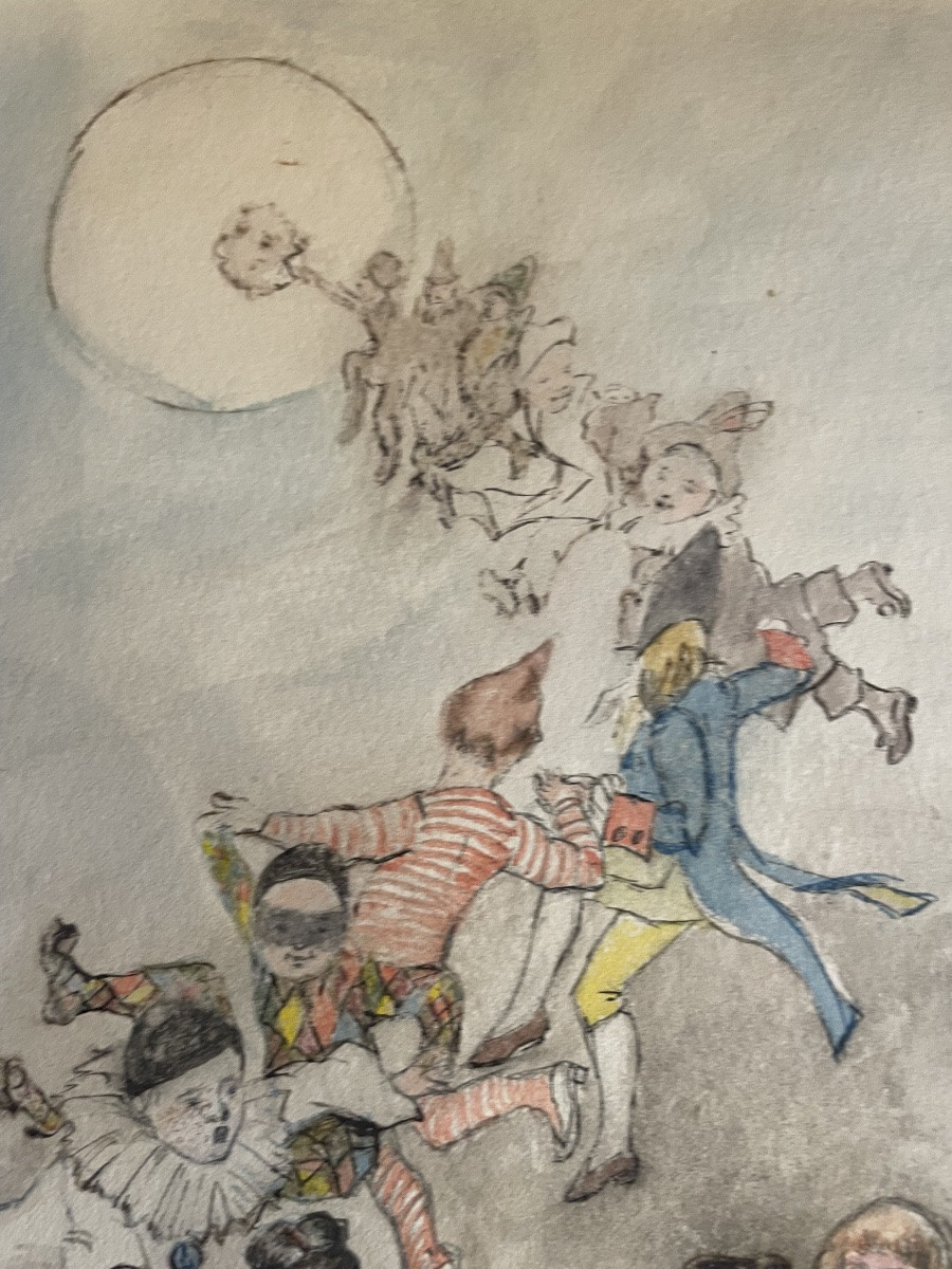 Aquarelle De Louis Maurice Malapert -photo-4